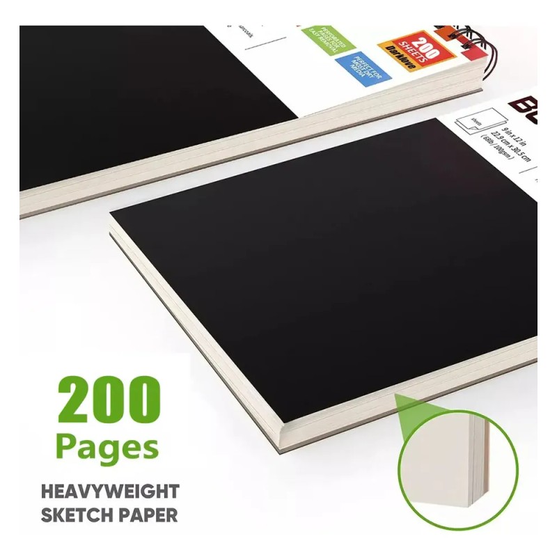 Cuaderno A4 De Boceto Y Dibujo 100 Hojas/200 Páginas Blank