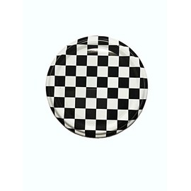 48 Twist-Off Lid Closures Replacement Lid for Jars Preserving Jars To 66 Suitable for 70/125/167 ml (Black Checked)
