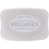Tsukineko Brilliance Ink Pad, Moonlight White,BIP80