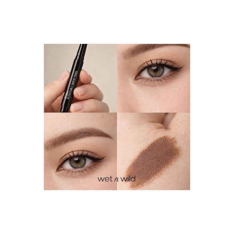Wet n Wild Lápiz Retráctil para Cejas Medium Brown Maquillaje