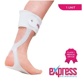 Orthotix Medically Approved; Standard Ankle Foot Orthosis (Swedish AFO) Full Length Trimmable Footplate, ideal for Drop Foot (SMALL/RIGHT (Foot Length: Under 19cm))