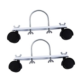 2 Sets of Mobile Pulley Brackets, Casters Swivel Replacement Wheels for Oil Filled Heater Mounted Roller Wheel, 360 Degree Rotary Caster Easy to Move 8.3inch Long Accessories