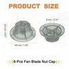 sourcing map Hole Fan Blade Nut Covers Universal Plastic M8x1.5