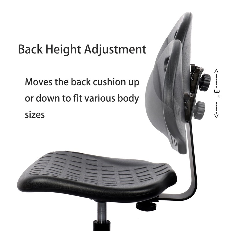 TAKE UR SEAT® Deluxe Heavy Duty Drafting Lab Stool Chair,