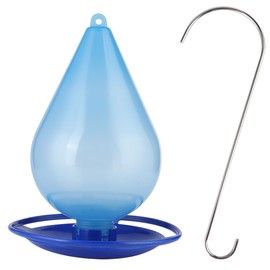 Hanging Transparent Plastic Hummingbird Feeder Outdoor Bird Feeding Device for Garden Decoration