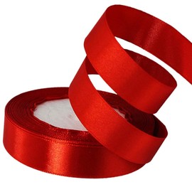 XEANCO 20mm Satin Ribbon 22 Meter, Polyester Ribbon, Enhance Your Crafts & Celebrations, Best for Gift Wrapping, Decorations, Wedding Car Ribbon, Ribbons for Crafting
