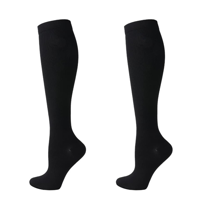 Cheeroyal (2 Pairs) Compression Socks for Men and Women Flight