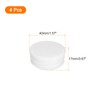 sourcing map 1-9/16"(40mm) Round Plastic Plug, 4 Pcs White Pipe