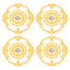sourcing map 4Pcs Retro Lace Placemats, French Crochet Doilies Round