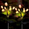 Aolyty Solar Garden Lights Outdoor, Solar Tulip Lights 2 Pack
