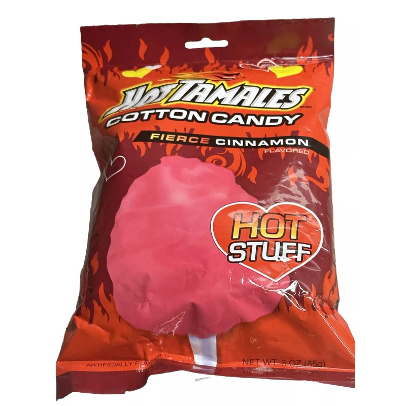 trive Hot Tamales Fierce Cinnamon Hot Stuff Cotton Candy: 3oz