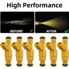 6PCS Upgraded Fuel Injectors 0280155710 for Jeep Wrangler Cherokee Grand