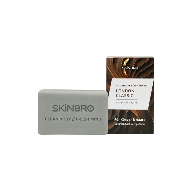 SKINBRO Solid Shampoo & Shower Gel - Shower Soap for