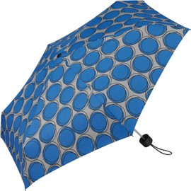 Pierre Cardin Petito Dots & Circles Pocket Umbrella, Stongblue