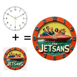 30cm Round Glass Wall Clock for Bulk Orders and Promotional Giveawayssheet size: 12 in, color: White