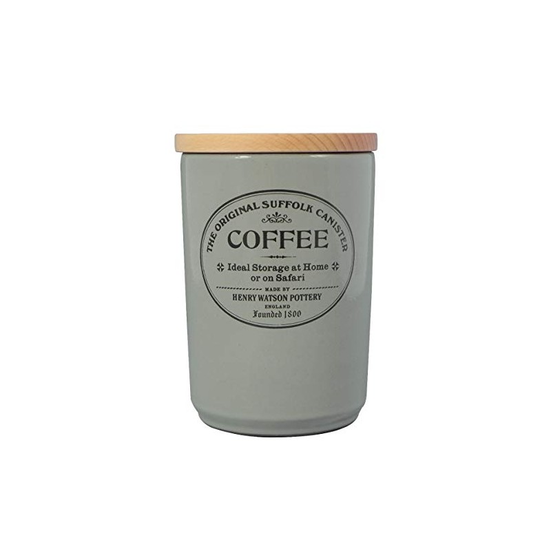 Airtight Coffee Canister in Dove Grey by Henry Watson, Made