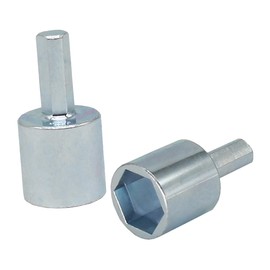 ABOOFAN 2pcs Scissor Jack Socket Drill Adapter for Rv and Trailer Leveling Jack Adapter Quick Installation Drill Accessory for DIY and Automotive Use