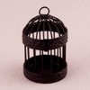 WEDDINGSTAR Miniature Classic Round Decorative Birdcages-Pack of 4-Black