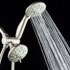 AquaDance Antimicrobial/Anti-Clog High-Pressure 30-setting Dual Head Combination Shower with Microban