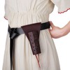 Linghe Medieval Viking Battle Knight Belt PU Leather Sword Holster