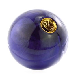 Abfer Resin Ball Shape Gear Stick Lever Shifter Knob for Auto Manual Vehicle Universal Car Accessories Interior (Purple)