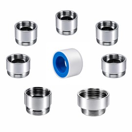 XNTONG Faucet Aerator Adapter - Internal Thread M24 to Male Thread M22, Suitable for Kitchen Faucet Adapter Kit Connection, (M24-M22)