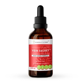 Secrets of the Tribe - Vein Secret, Vein Tonnig Formula, Herbal Supplement Blend Drops Alcohol-Free Liquid Extract (4 fl oz)