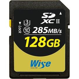 Wise SDXC UHS-II V60 128GB R:290MBs / W:100MBs WI-SD-S128 Brand