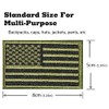 2PCS Premium Iron On USA US American Flag Tactical Patches