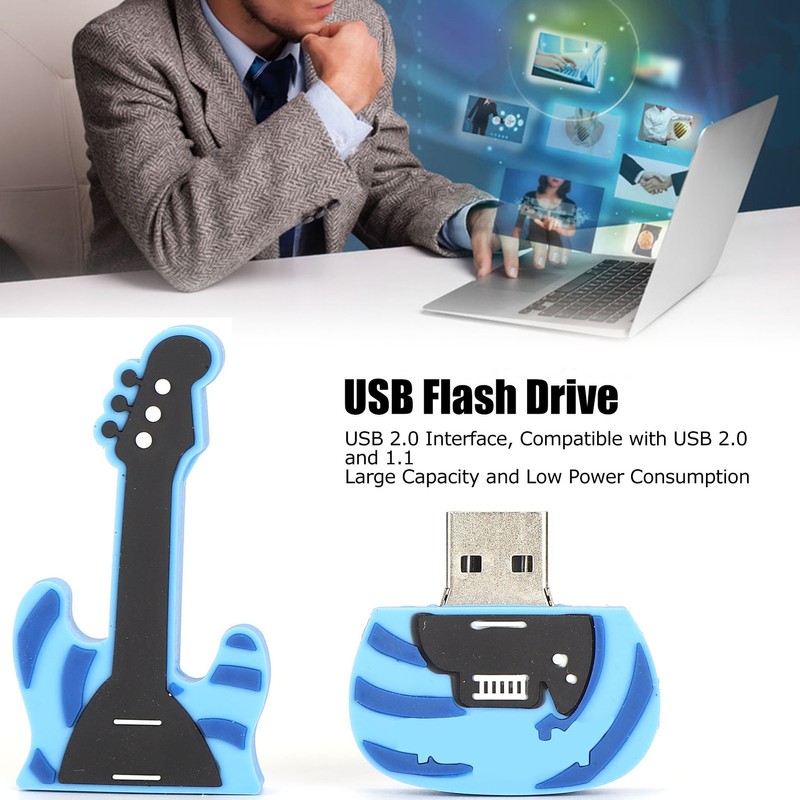USB Flash Drive Guitar Shape High Speed Bulk Memory Drives
