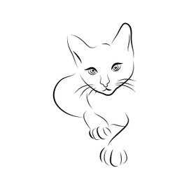 Newstamps Stamp Cat Motif Stamp Large Wooden & Rubber for Card Making, Wooden Stamp, Animals, Animal Stamp, Scrapbook, Textile Stamp, Decoration, Children