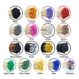 4" Inch Long Wooden Refill Matchsticks with Strike Stickers - Safety Matches Wholesale Bulk Loose by Chandler Studio (200 Pieces, Choose Colors)
