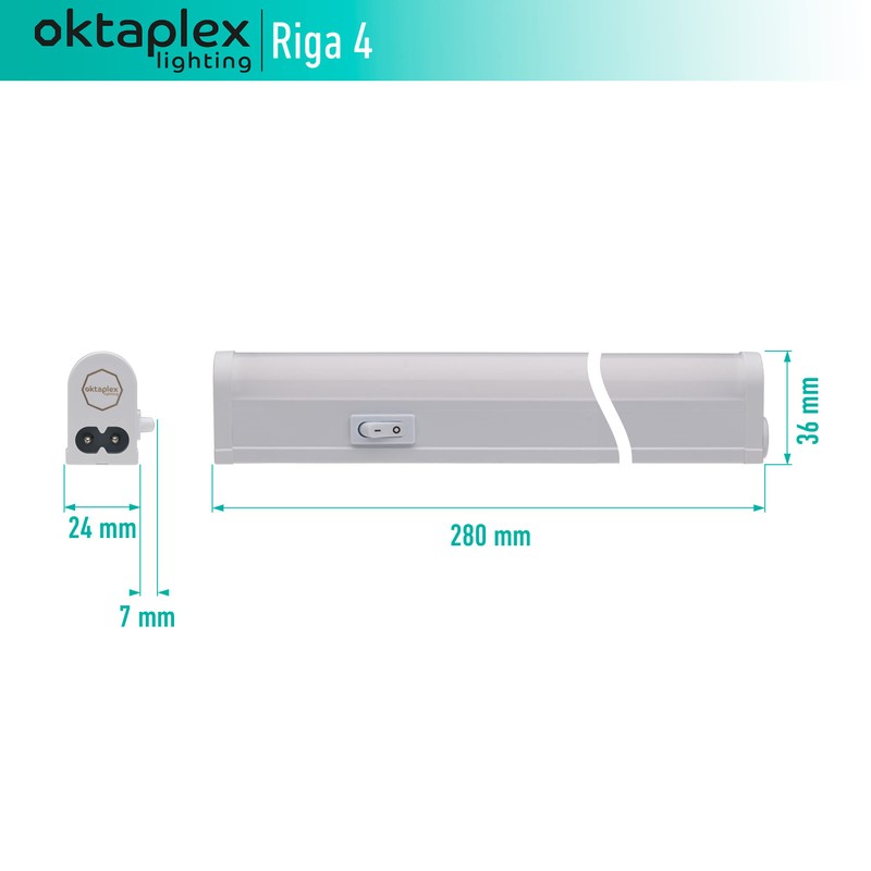 Oktaplex lighting Riga Under-Unit Light Kitchen LED 4 W 340