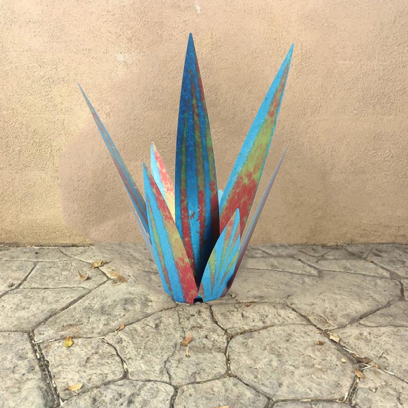 Tequila Sculpture Iron Plant Decor Metallic Luster Home Decoration for