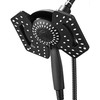 Black Shower Head with Handheld: 2-in-1 Shower Head High Pressure