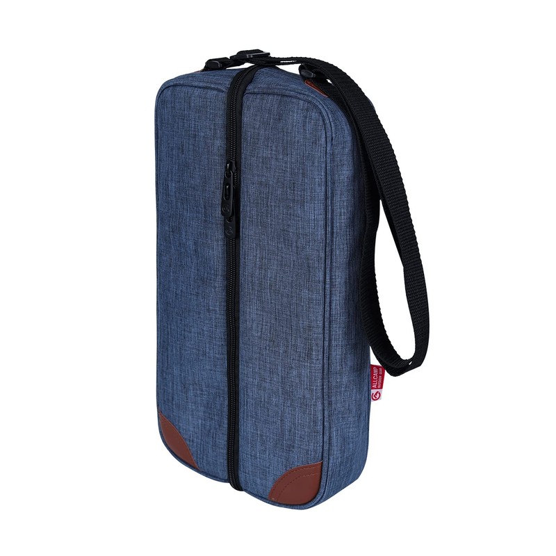 ALLCAMP Wine tote Bag with Cooler Compartment，Picnic Set Carrying Two