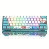 Womier 60% Percent Keyboard,WK61 V2 Mechanical RGB Wired Gaming Keyboard,Hot-Swappable