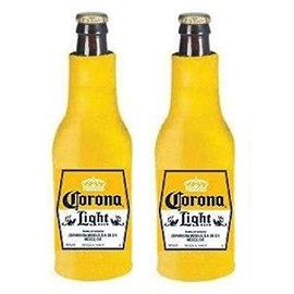 Corona Light Beer Bottle Suit Holder Kaddy Cooler Huggie Coolie Set of 2