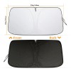 TSUINZ For Ford Mustang 55*27.6in Foldable Car Windshield Sun Shade