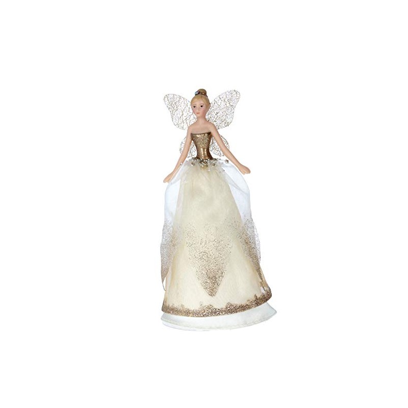 Gisela cream gold fairy tree topper SMALL