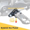 REARACE 2'' Footpeg Lowering Mounts Fit for DR650 1996-2025