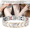 4 In 1 Men Titanium Steel Germanium Magnetic Bracelet Adjustable