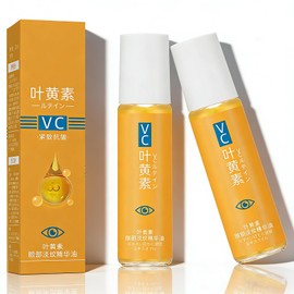 VC Anti-Wrinkle Eye Serum Oil with Lutein, Roller Ball Essence for Dark Circles, Eye Bags & Puffiness, Firming Anti-Aging Hydrating Essential Oil for Women & Men (2pc, Scented)