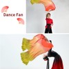 Redvigh 1 Pair Silk Belly Dance Fan, 1.5 Meters Belly