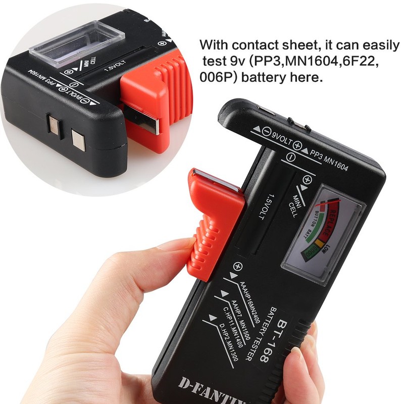 D-FantiX Battery Tester, Universal Battery Checker Small Battery Testers for