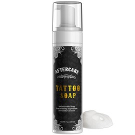 Tattoo Aftercare Tattoo Soap - 7 OZ, Tattoo Foam Soap for Cleaning Tattoo, Tattoo and Piercing Aftercare Gentle Soap with Aloe Vera
