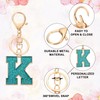 PATIKIL Initial Letter Keychain, A-Z Alphabet Keyring Letter K Metal