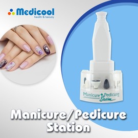 Medicool Manicure Pedicure Station Rechargeable for Manicure and Pedicure Maintenance | ZMPS-1