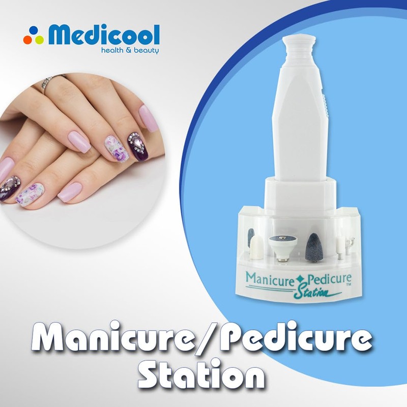 Medicool Manicure Pedicure Station Rechargeable for Manicure and Pedicure Maintenance