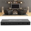 B12SA Black 1×2 HDMI 2.0 Splitter Aluminium Alloy with Scaler